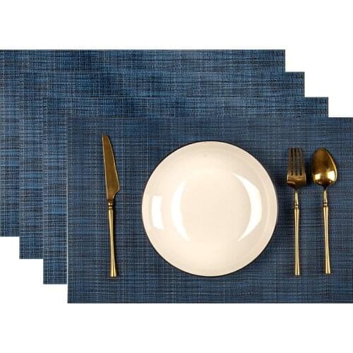 4 piece Pvc Placemats Cross border Hot Selling Placemat Set Home Furnishing Decorative Mats Classical Table Mats Coasters