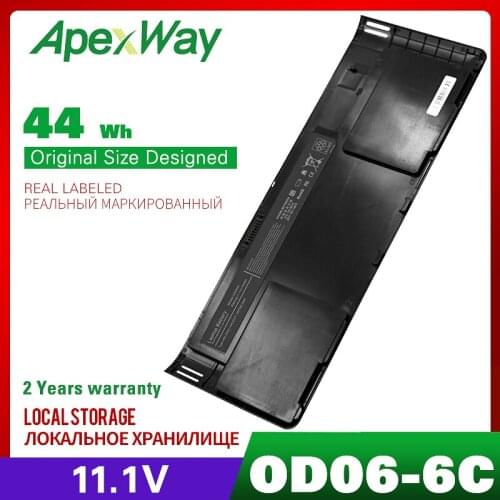 44WH 11.1V Battery for HP OD06 HSTNN-IB4F HSTNN-W91C OD06XL H6L25AA H6L25UT EliteBook Revolve 810 Tablet Series