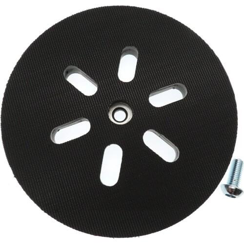 6 inch 6 Hole Black Sanding Disc Backing Pad Abrasive Grinder Pad for Sanding Polishing
