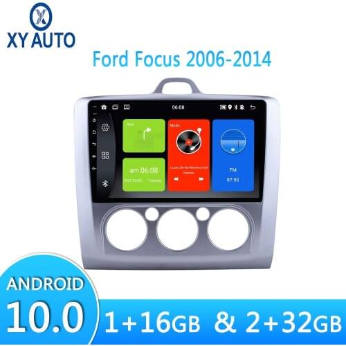 9 Inch Android 10.0 Car Radio Multimedia Video Player For Ford Focus 2006-2014 GPS Navigation System Audio With Bluetooth WiFi
