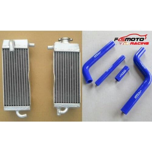 Full Aluminum Racing Radiator + Silicone Hose For Yamaha YZ125 YZ 125 1996-2001 01 00 99 98 97 96