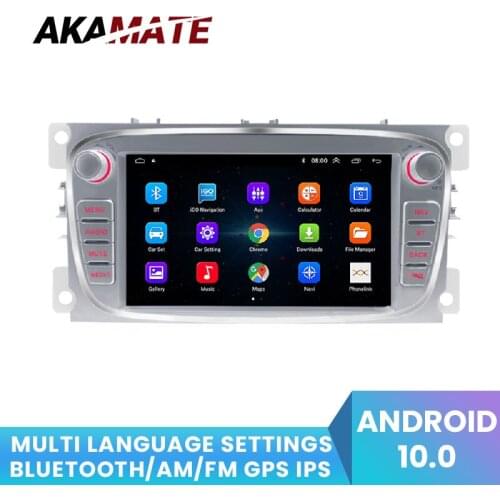 2 Din Android 10.0 Car Radio For Ford Universal 7'' Bluetooth 16G 32G FM GPS Navigation WIFI Multimedia Video Player Car Stereo