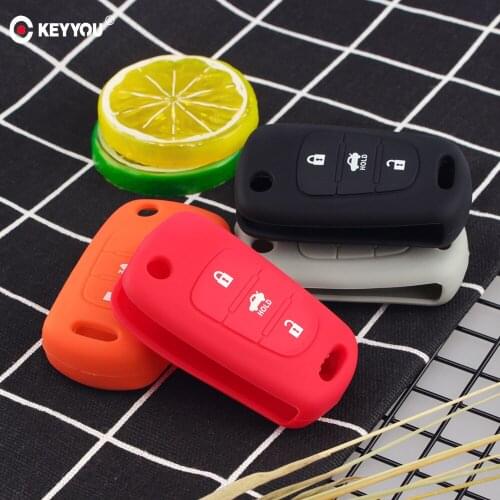 KEYYOU 30pcs Silicone Car Styling Key Case For Hyundai i20 i30 i35 iX20 iX35 ix30 Solaris Verna For KIA K2 K5 Sportage Sorento
