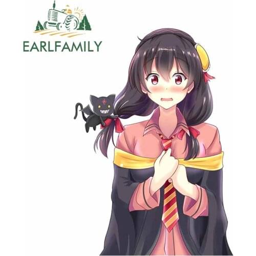 EARLFAMILY 13cm x 9.3cm for Anime DIY Motorcycle Stickers Bumper Window Sticker Waterproof Vinyl Material Laptop Car Decals