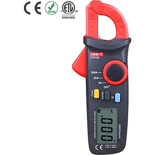 UNI-T UT210A 200A 2000 Conuts Mini LCD Electrical Professional Multifunction High Sensitivity Leakage Current Clamp Meters