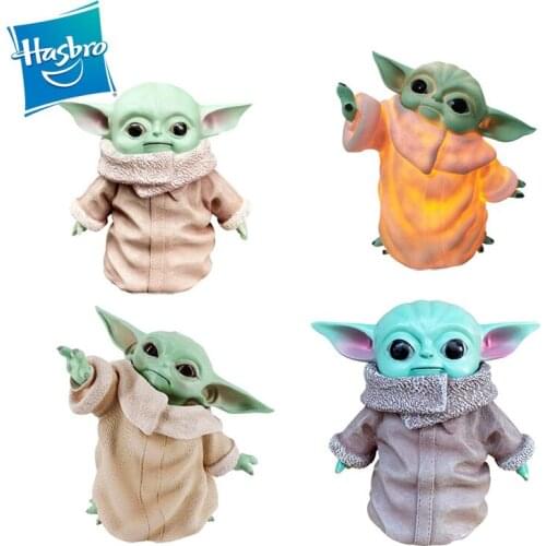 Hasbro Star Wars Baby Yoda Anime Figure Action Dolls Collection Toys Decoration Desktop Ornaments Children Christmas Gift