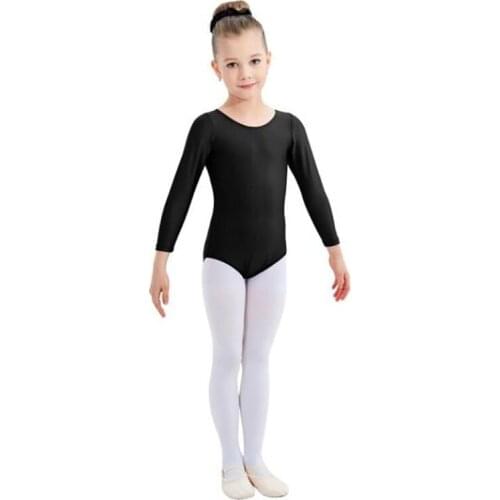 Speerise Kids Stretch Spandex Classic Long Sleeve Ballet Dance Leotards for Toddler Girls Boys Professional Gymnastics Bodysuit
