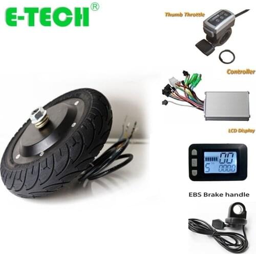 ETECH 8 inch electric scooter motor conversion kit with controller, throttle, brake and LCD display