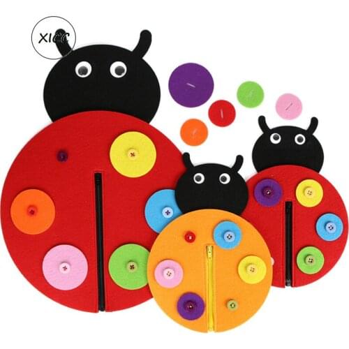 Forest Animal Beetle Flower Fruit Crab Mushroom Handmade Teaching Gift Doll Kids Handmade Toys Thick Felt Nonwoven Fabric Pack