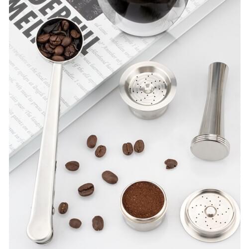 ICafilas ECO STAINLESS STEEL Refillable Cafissimo Classic(B) Coffee Capsule Reusable Filter For Caffitaly &Tchibo Mahcine