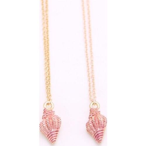 Sea snail pendant necklace Mini sea snail pendant necklace designed for women