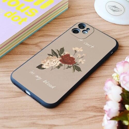 For iPhone In Bloom Print Soft Matt Apple iPhone Case 6 7 8 11 12 Plus Pro X XR XS MAX SE