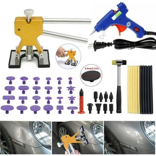 Car Dent Repair Tool Kit Body Paintless Dent Puller Lifter with Bridge ent Repair Removal Pulling Car Motorcycle paint care
