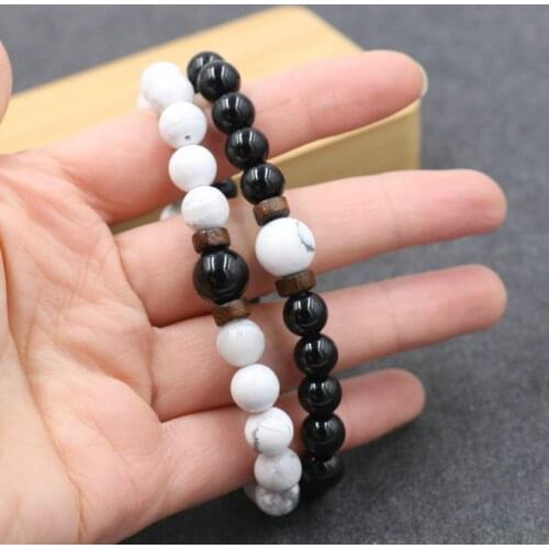 New Couples Distance Bracelet For Men Women Natural Stone Beads Tibetan Buddha Bracelet Chakra Diffuser Bracelets Male Jewelry