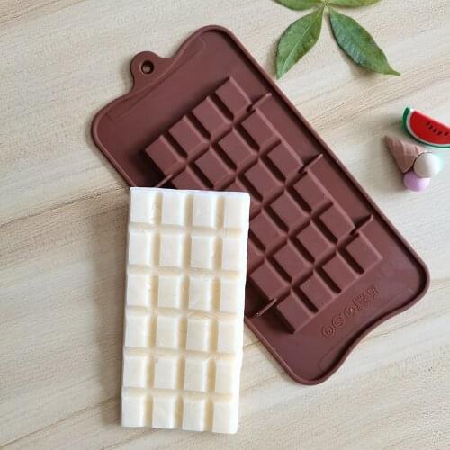 New Silicone Chocolate Mold Square shape 3D DIY Reusable Cake Tools Non-stick Jelly and Candy Kitchen Baking Accessories