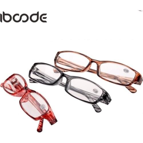 Iboode Ultralight Stripe Reading Glasses Clear Lens Magnifying Presbyopic Eyeglasses Oculos Gafas De Sol For Women Men Mirror