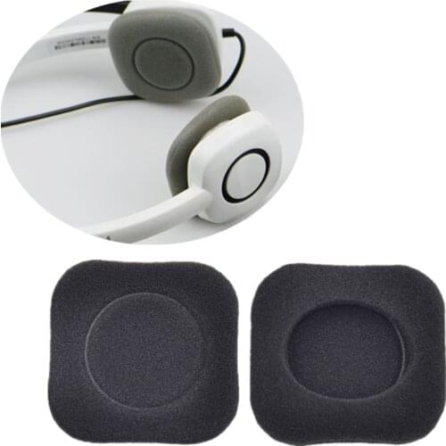 OOTDTY 2PCS Black Replacement Soft Foam Earpads Ear Cover Cushions for Logitech H150 H130 H250 H151 Wireless Headphones Headset