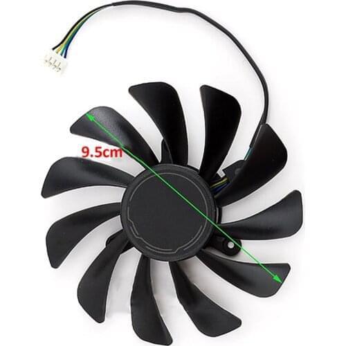 Practical Video Card Cooling Fan Replacement XY-D10015SH DC 12V Graphics Card Fan for MSI GTX1660Ti RTX 2060 2070 AERO ITXOC
