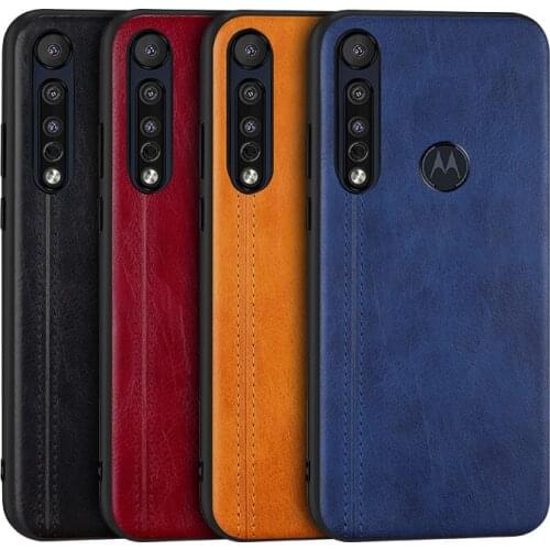 Luxury PU Leather Phone Case For Motorola Moto E6 G8 Plus Play G7 Power One Vision Action Macro Zoom Cover Coque Business