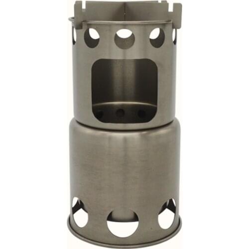 Ultralight Titanium Wood Stove Camping Burning Wood Stove Titanium Furnace for Tourist Trips Hiking Burner Camping Equipment