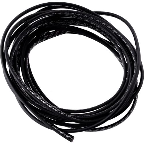 Universal 16Ft (5M) U-Shape Black Carbon Fiber Texture Car Door Moulding Rubber Scratch Protector Strip Edge Guard Trim