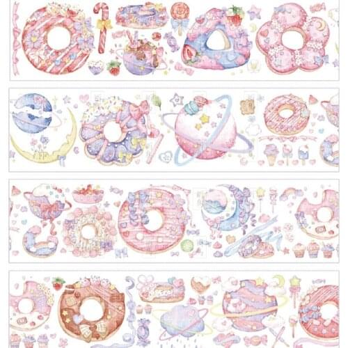 1 Loop Doughnut Planet Pet Casual Journal Washi Tape Dessert Collage