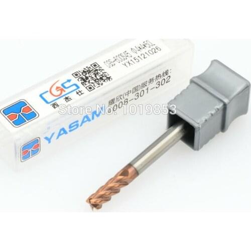 2pcs CGS-600S 4*4*50L 4mm HRC68 SOLID tungsten carbide end mill For high speed CNC machine