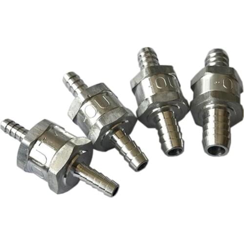 6/8/10/12mm Non Return Valve One Way Inline Fuel Air Water Pipe Tube Hose Aluminium Alloy Fuel Check Valve Petrol Diesel