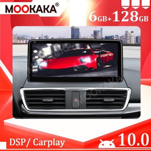 12.3" Android 10.0 6+128G For Mazda 3 Axela Car Multimedia Player GPS Navi Auto Tape Recoder Stereo Radio Head Unit DSP Carplay