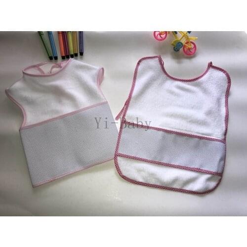 Free shipping Cross Stitch Bibs Baby Bibs Infant saliva towels baby bibs pink 4PCS/Set YB170006