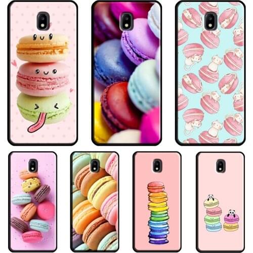 PINK Dessert Ice Cream Macarons Cake Case For Samsung Galaxy J5 2017 A3 A5 J1 J3 J7 2016 J4 J6 A6 A8 Plus A7 A9 J8 2018 Coque