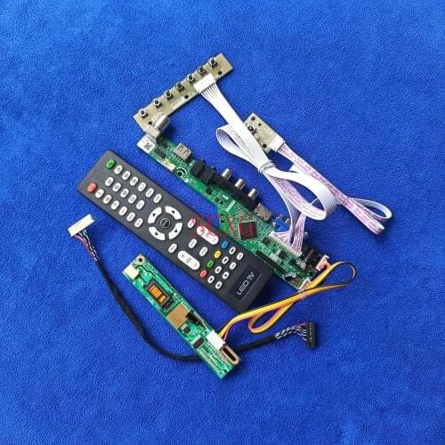 DIY kit LVDS 30-Pin LCD display drive board 1280*800 For LQ141K1LB1C/LT141DEVEP00 HDMI-compatible VGA AV USB Analog Signal 1CCFL