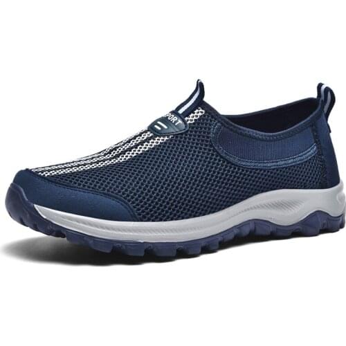 Mesh Men Shoes Summer Lightweight Sneakers Men Outdoor Casual Walking Shoes Breathable Slip on Mens Loafers Zapatillas Hombre