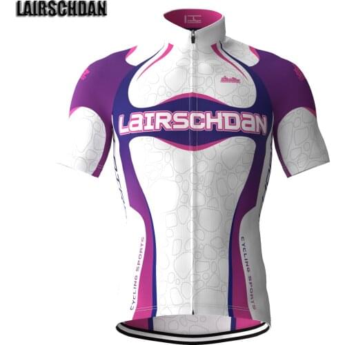 LairschDan Up To Date Mens Cycling Jersey Summer MTB Cycle Shirt Maglia Ciclismo Uomo Road Bike White Purple Premium Riding Wear