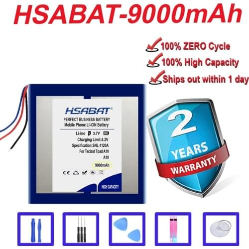 Top Brand 100% New 9000mAh Battery for Teclast Tpad A10 A10T A10S T10 T20 T30 T13 T15 M2 Tablet in stock