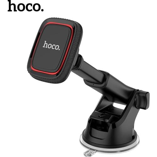 Hoco Magnetic Car Sucker Phone Holder For iPhone 12 Pro Max Magnet GPS Windshield Holder For Samsung S20 S21 A52 A72 Car Holder