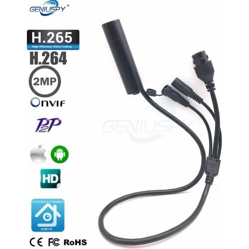 CCTV Weatherproof Onvif P2P Board Lens Sony IMX307 2MP IP Miniature Bullet Camera 1080P For Industry &Helmet Outdoor Security