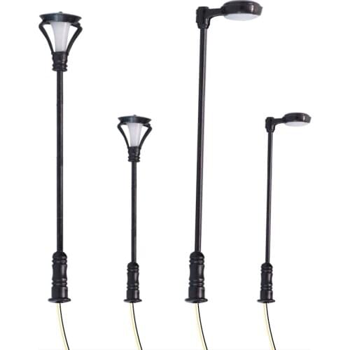 1:75 1:150 Scale Model Miniature Street Lights 3V LED Warm White Railway Train Lamp Garden Scenery Layout