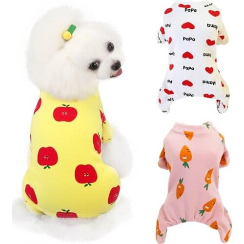 Pet Winter Soft Warm Jumpsuit Dog Clothes For Teddy Chihuahua Pet Cotton Pajamas Jacket Outfits Clothing Dog Costume new
