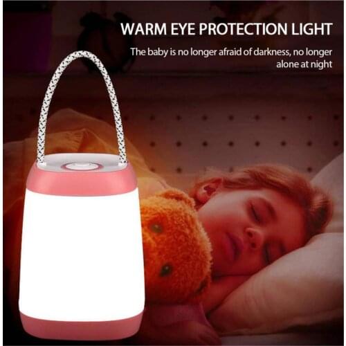 Portable Night Light Bedroom Bedside Table Lamp Hand-held Rechargeable Eye Protection Baby Breastfeeding Sleep Lighting