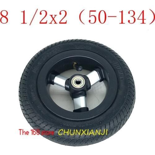 Size 8.5-inch 8 1/2*2 Baby Carriage Tire 8 1 / 2x2 (50-134) Pneumatic Inner and Outer Tire Set Hub