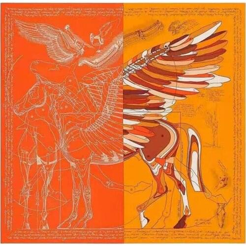 Luxury 70% Cashmere 30% Silk Scarf Winter Warm Kerchief Wings Horse Blanket Shawl Stole 135*135cm Womens Scarf Winter Scarves