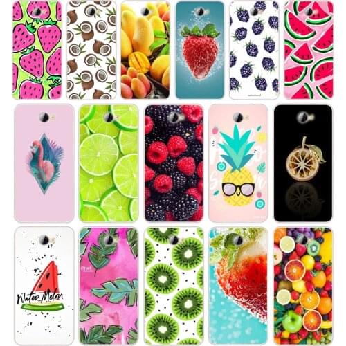 92AAColor of fruit Silicone TPU Cover Phone Case On Case For Huawei Y3 II Y5 II Nova 5T GR3 P40 Lite E Case Soft