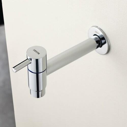 Contemporary Lengthen Mop Pool Polished Chrome Faucet Brass Mounting Leading Single Washing Machine Tap Bathroom Accessories FJ6