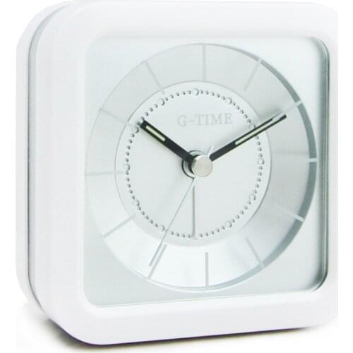 Led Luminous Square Black Alarm Clock Creative Minimalist Silent Modern Alarm Clock Portable Stylish Travel Alarm Clock MM60NZ