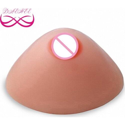 Triangle Shape 800G/Pair C Cup Soft Fake Silicone Breast Forms Boobs Tit Chest Enhancers Bust For Crossdresser Drag Queen Men