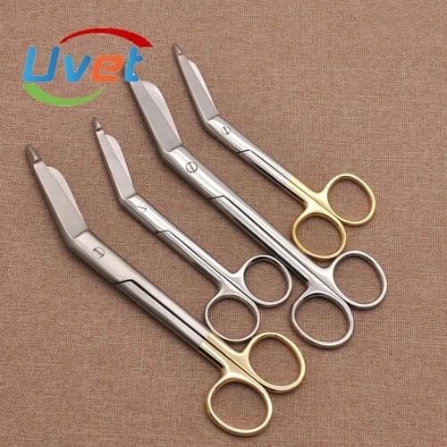 Uvet Stainless steel gauze bandage scissors gold handle household plaster scissors nurse surgical scissors