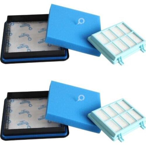 Pack of 2 Filter Set for PowerPro Compact FC9331 FC9332 FC8010 Vacuum Cleaners