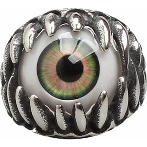 2018 Hot Selling Vintage Gothic Vampire Eye Rings Punk Gothic Rings Exaggerated Vampire Eye Rings for 5ZHH043