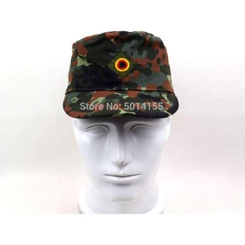 Military German Army Flecktarn Camo Camouflage Field Cap Hat